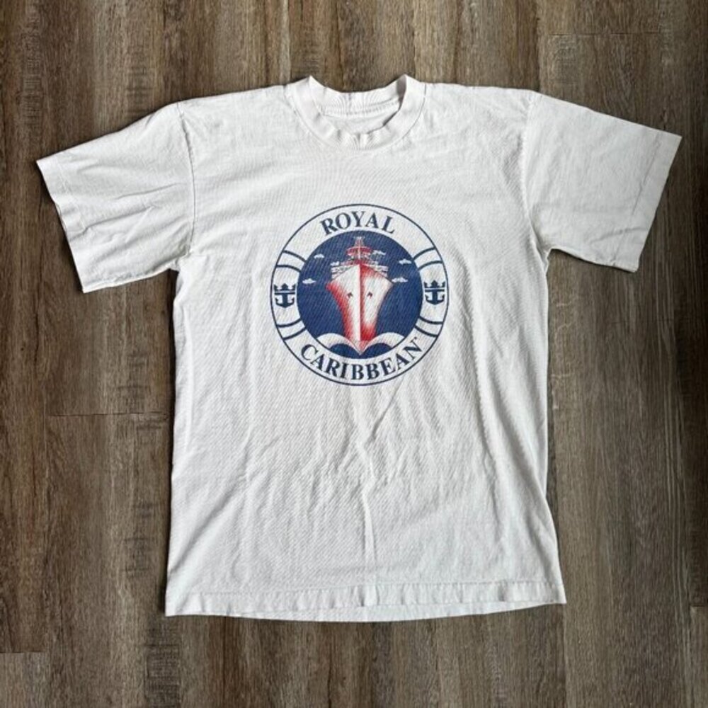 Vintage Royal Caribbean Cruise T Shirt Single Stitch Large